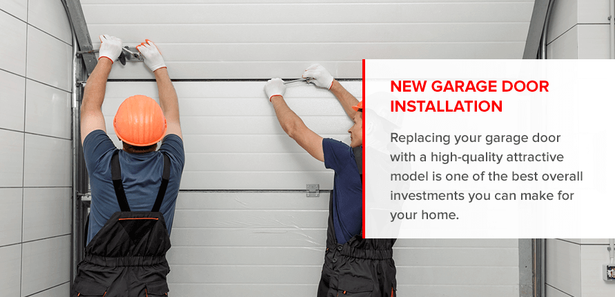 new garage door installation